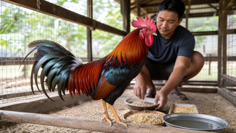 Tips Menjaga Kesehatan Ayam Aduan dengan Pola Makan dan Perawatan yang Tepat Untuk Performa Optimal